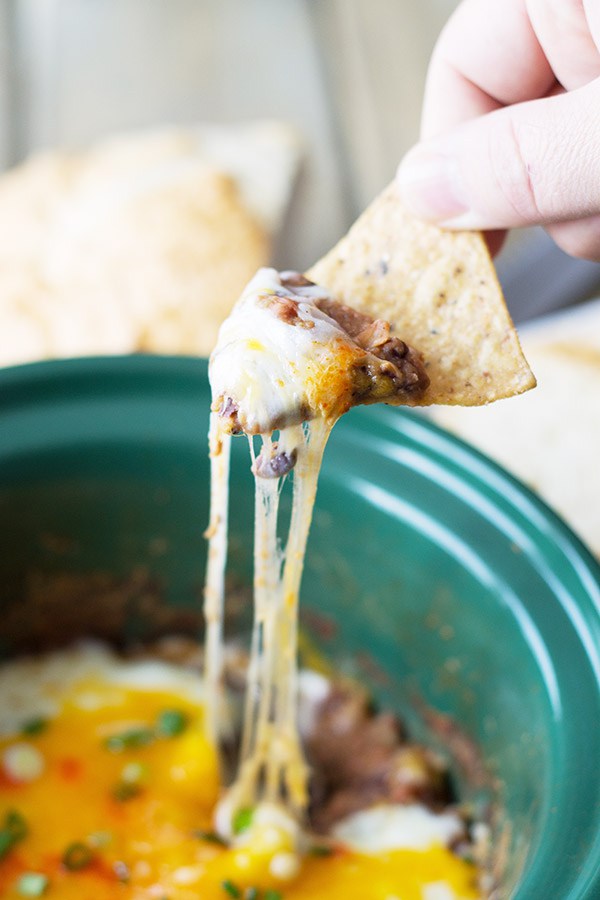 Slow Cooker Bean Dip | Faith, Hope, Love, and Luck Survive Despite a Whiskered Accomplice