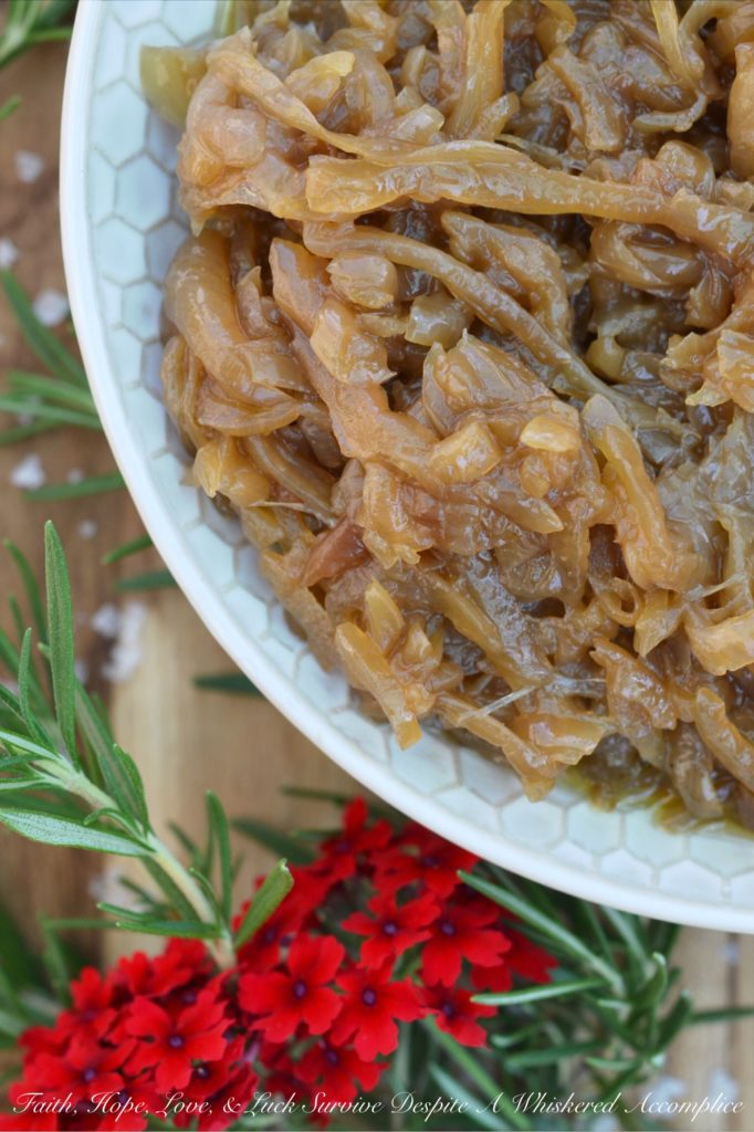 Crockpot Caramelized Onions - Why stand over a hot stove for hours, caramelizing onions, when you can let a crockpot do all the work for you? With just four simple ingredients and a little bit of patience. The hands-off kind, not the stand-and-stir kind. You can transform large, sweet yellow onions into a sweet and savory batch of caramelized goodness that’s ready to be piled onto burgers, swirled into soups, or even used to make a flavorful homemade party or game-day onion dip. So, dust off that crockpot, grab your onions, and get ready to caramelize some onions, y’all. The easy way.