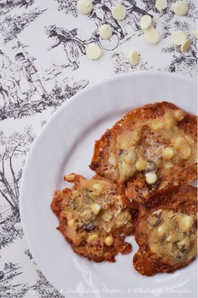 Rocky Road Lace Cookies | Faith, Hope, Love, and Luck Survive Despite a Whiskered Accomplice