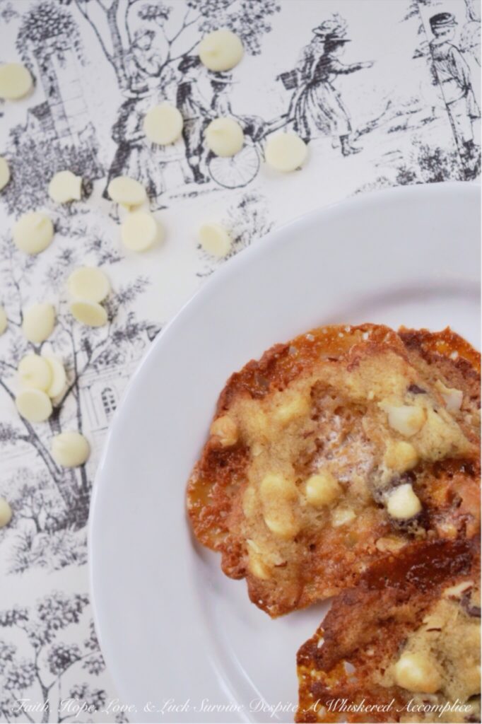 Rocky Road Lace Cookies | Faith, Hope, Love, and Luck Survive Despite a Whiskered Accomplice