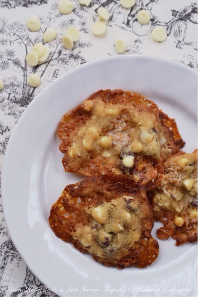 Rocky Road Lace Cookies | Faith, Hope, Love, and Luck Survive Despite a Whiskered Accomplice