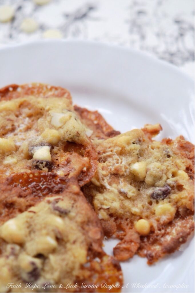 Rocky Road Lace Cookies | Faith, Hope, Love, and Luck Survive Despite a Whiskered Accomplice