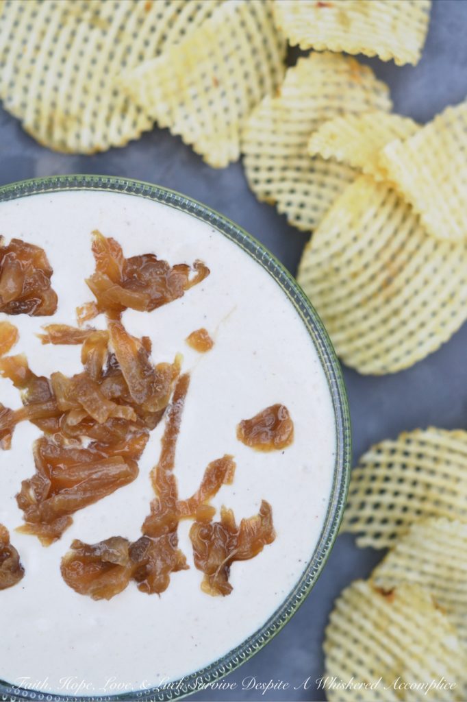 Classic French Onion Dressing & Dip | Faith, Hope, Love, and Luck Survive Despite a Whiskered Accomplice