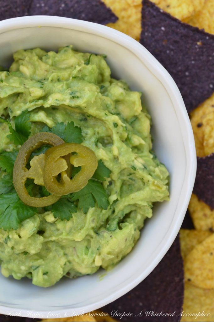 Pickled Jalapeño Guacamole | Faith, Hope, Love, and Luck Survive Despite a Whiskered Accomplice