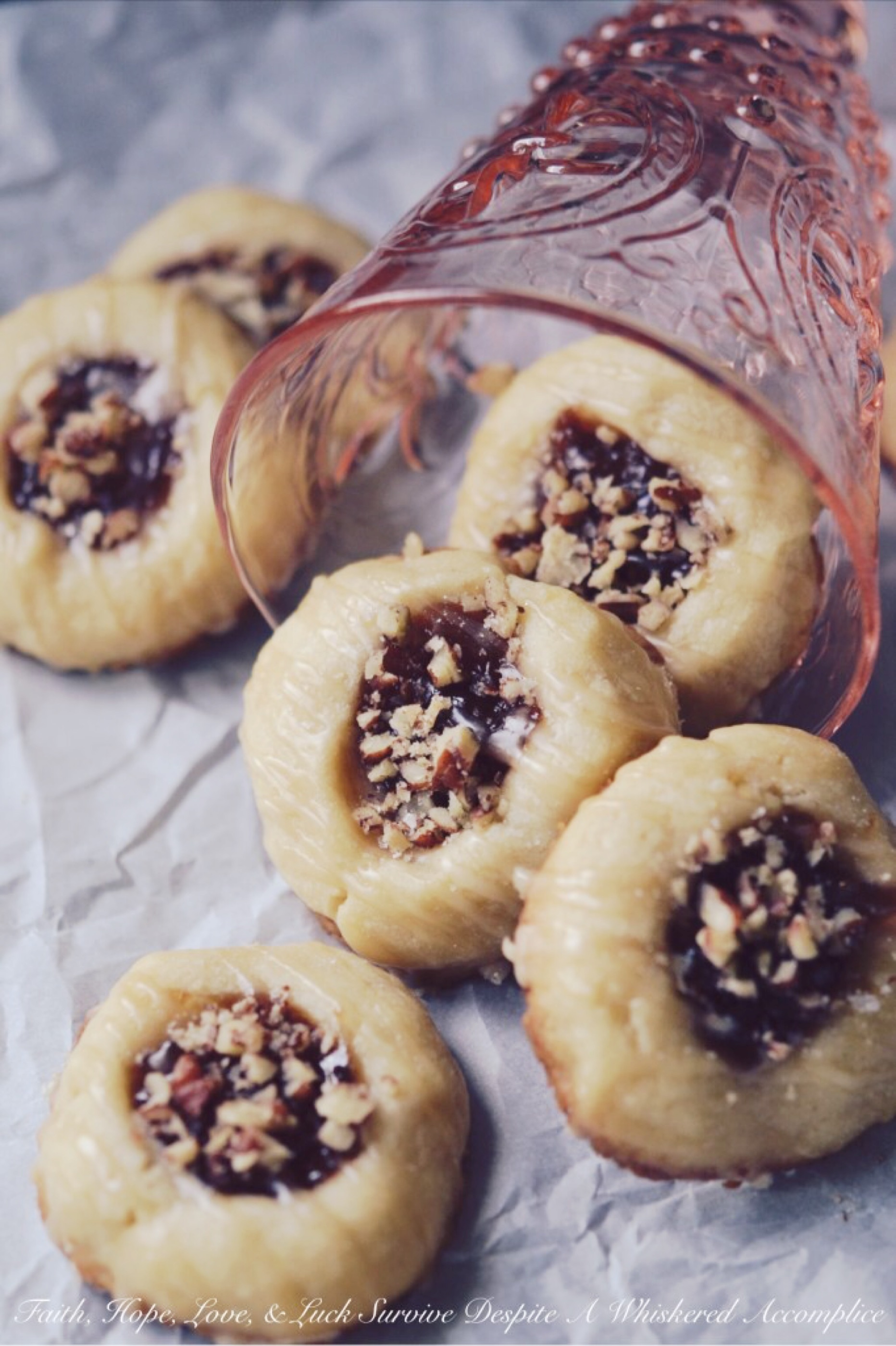Strawberry Pecan Tea Cookies