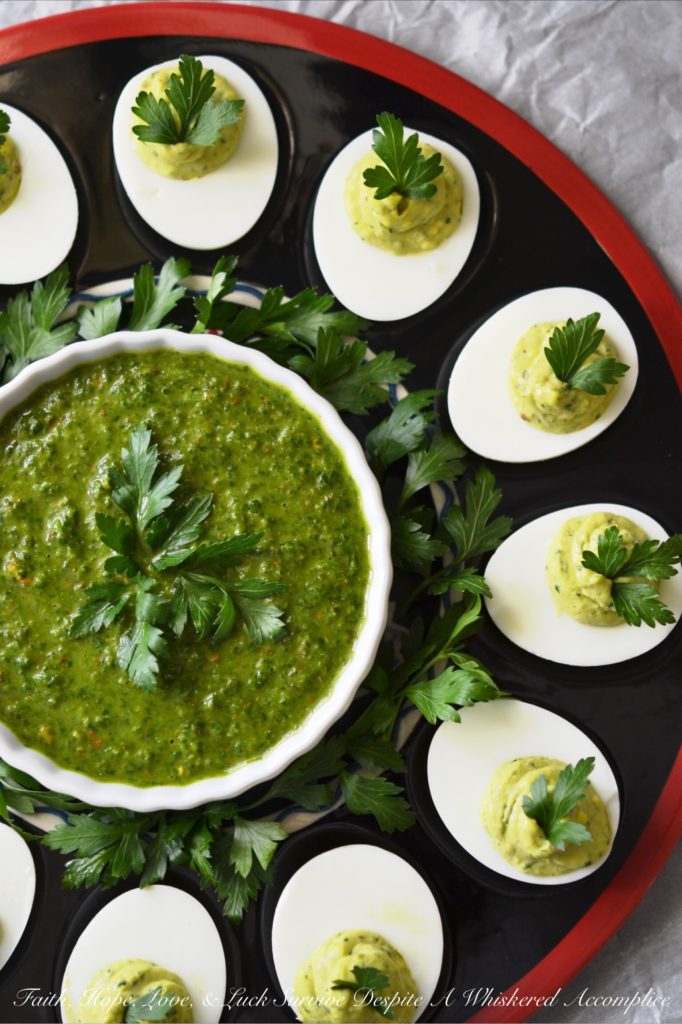 Chimichurri Style Deviled Eggs - Ready to take your deviled eggs from expected to extraordinary? Forget the paprika. It’s time to upgrade your appetizer game with the bright, bold flavors of homemade chimichurri sauce. Swapping the traditional yolk mixture for a luscious, herb-packed chimichurri mayonnaise infusion creates an over-the-top deviled egg that’s guaranteed to be an instant hit at your next gathering. With a fresh garlic punch and a subtle kick of red pepper, these aren't just eggs; they’re an obsession waiting to happen.