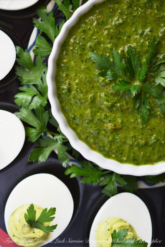 Chimichurri Style Deviled Eggs - Ready to take your deviled eggs from expected to extraordinary? Forget the paprika. It’s time to upgrade your appetizer game with the bright, bold flavors of homemade chimichurri sauce. Swapping the traditional yolk mixture for a luscious, herb-packed chimichurri mayonnaise infusion creates an over-the-top deviled egg that’s guaranteed to be an instant hit at your next gathering. With a fresh garlic punch and a subtle kick of red pepper, these aren't just eggs; they’re an obsession waiting to happen.