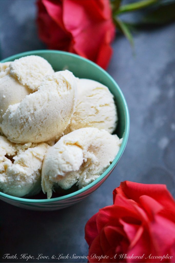 Buttermilk Double Vanilla Ice Cream - It's about time plain ol' vanilla ice cream got spiced up a bit. Buttermilk and two types of vanilla make this ice cream stand out, making it nearly impossible to put the spoon down.