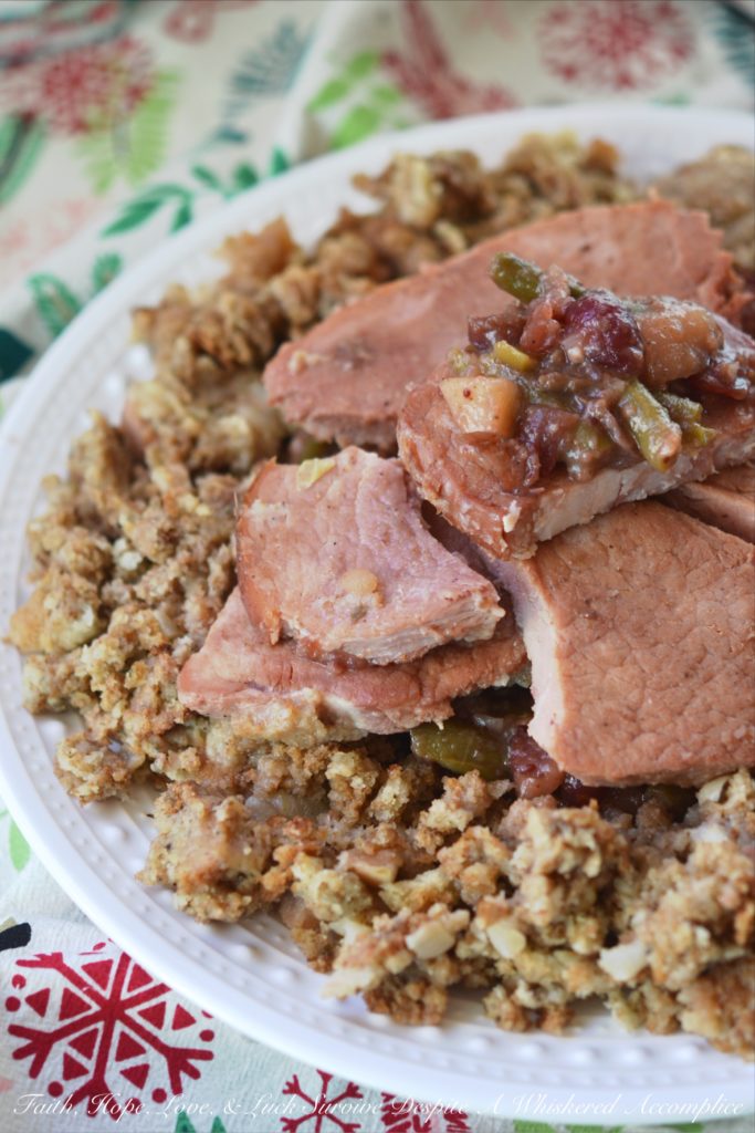 Layered Holiday Ham Crockpot Dinner | Faith, Hope, Love, and Luck Survive Despite a Whiskered Accomplice