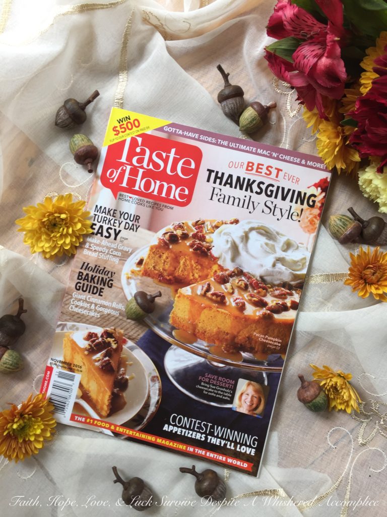 Taste of Home - Holiday Appetizer | Faith, Hope, Love, and Love Survive Despite a Whiskered Accomplice