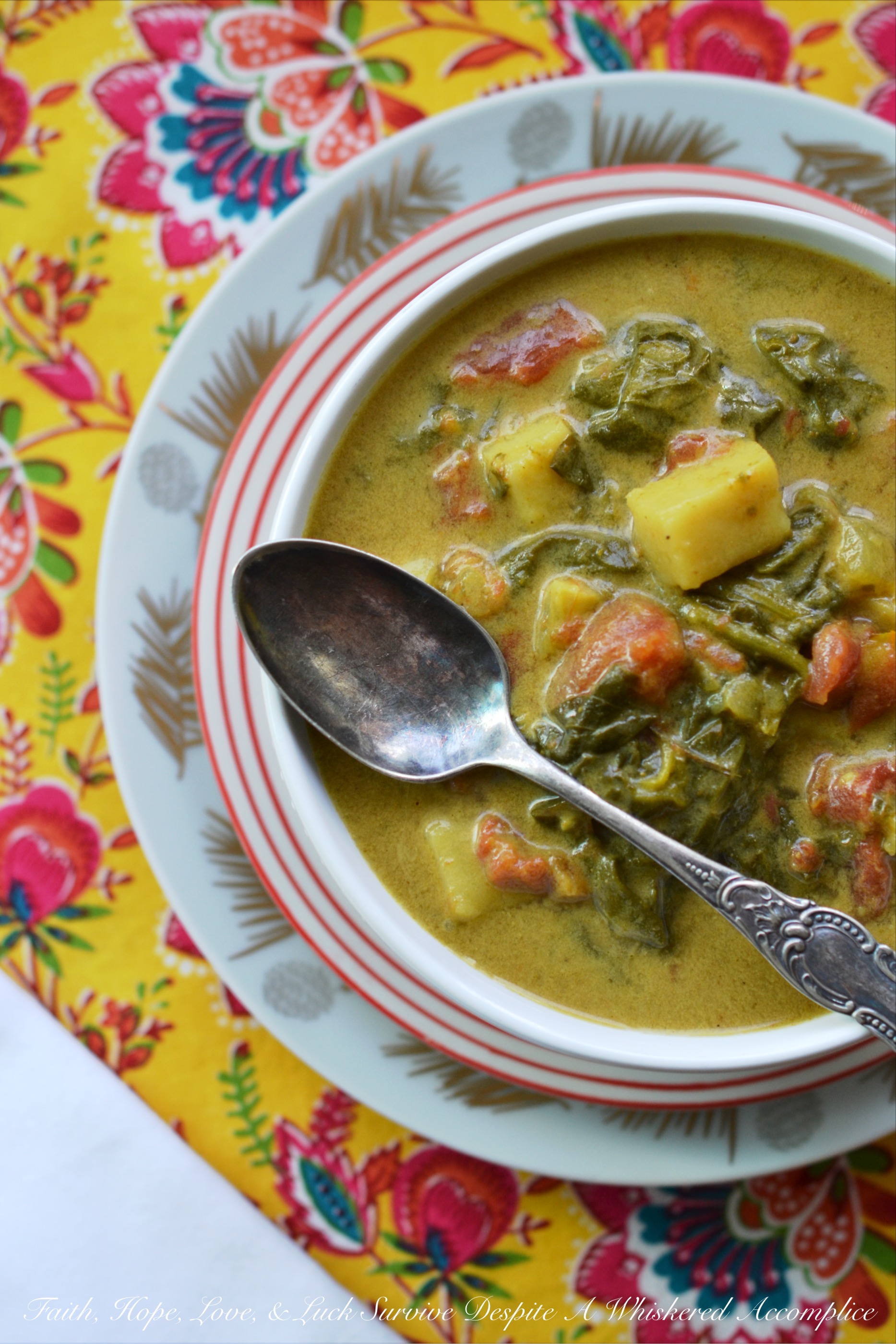Slow-Cooker Spinach & Potato Sweet Curry Soup