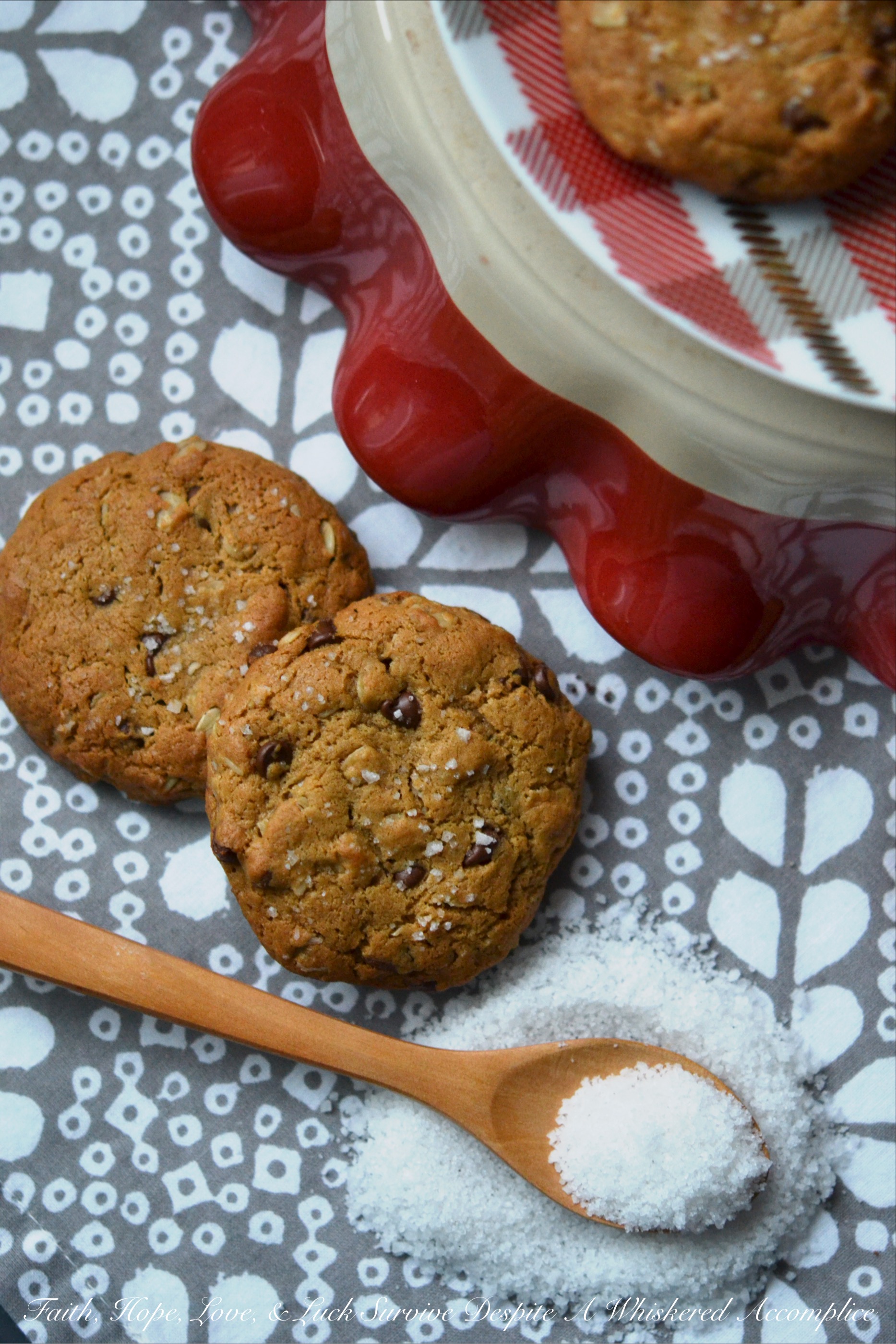 “Healthier” Peanut Butter Oatmeal Cookies
