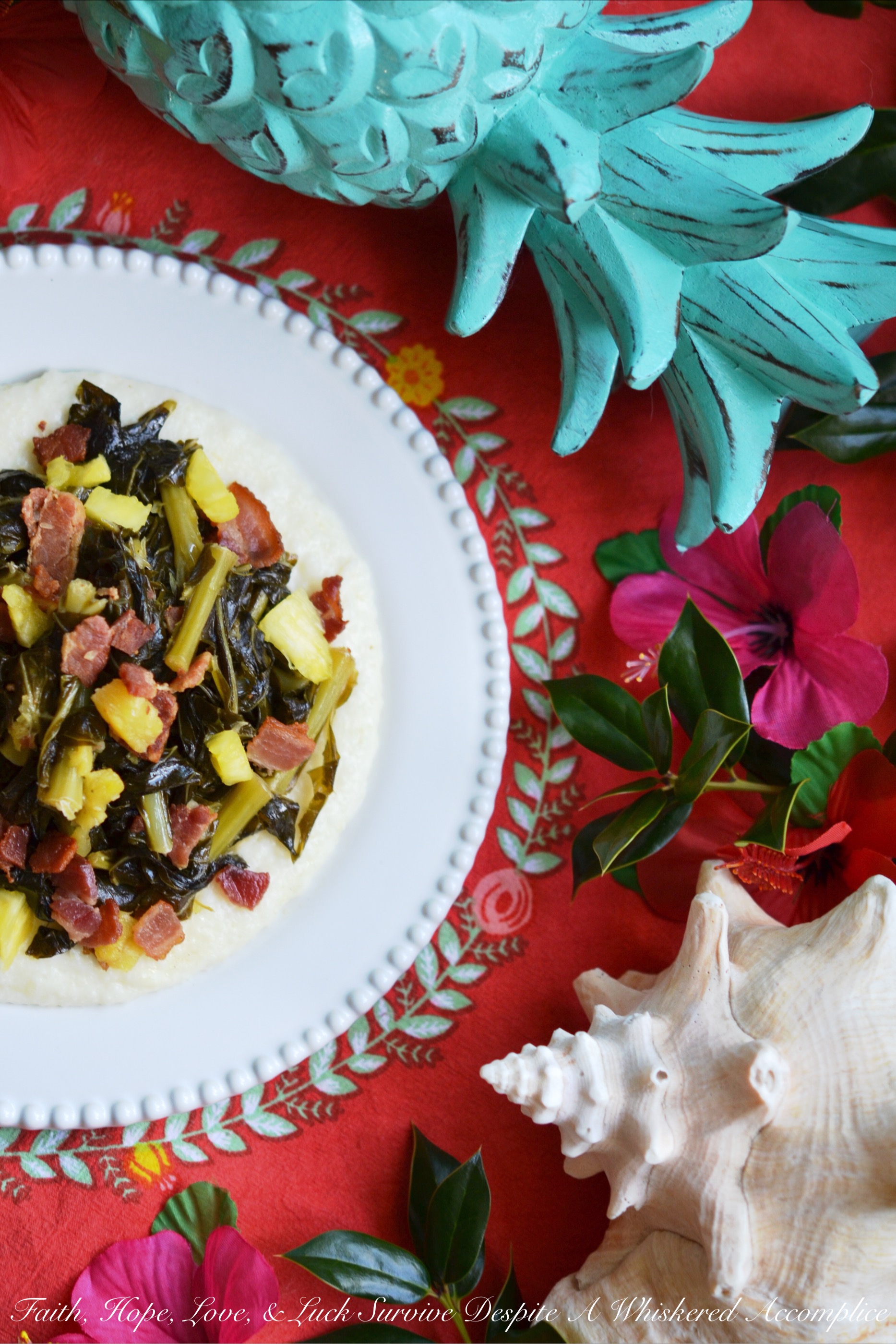 Pineapple and Bacon Collard Greens