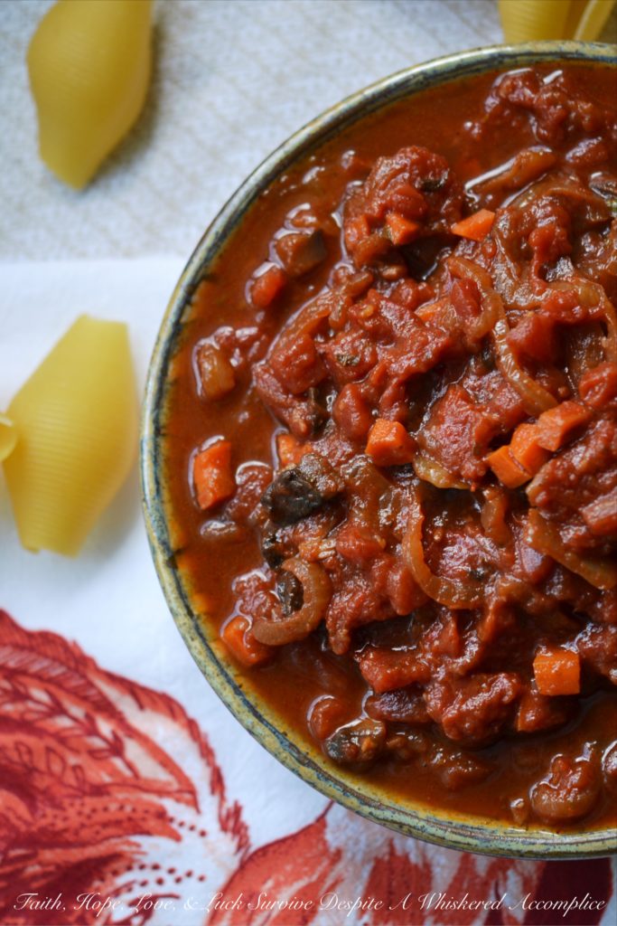 Game Day Overnight Crockpot Tomato Sauce - This versatile tomato sauce will give you something to cheer about on your big game day, whether you use it for pasta sauce, meatballs, stuffed shells, or even as a dipping sauce for mozzarella sticks. And the fact that this sauce can be made overnight in a crockpot makes it even more amazing. This may just be the easiest tomato sauce you'll ever make.