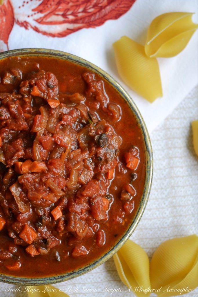 Game Day Overnight Crockpot Tomato Sauce - This versatile tomato sauce will give you something to cheer about on your big game day, whether you use it for pasta sauce, meatballs, stuffed shells, or even as a dipping sauce for mozzarella sticks. And the fact that this sauce can be made overnight in a crockpot makes it even more amazing. This may just be the easiest tomato sauce you'll ever make.