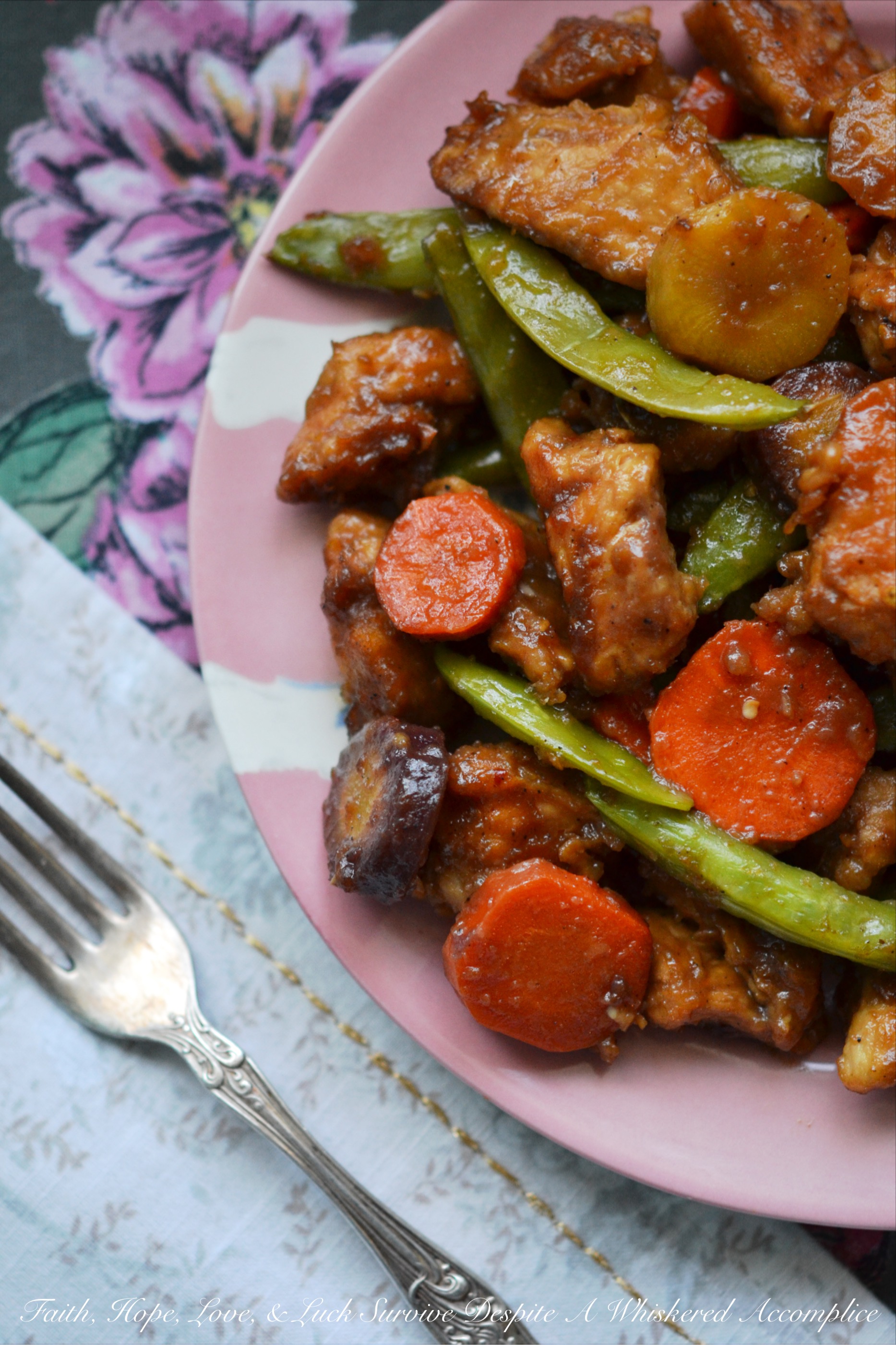 Crockpot Kung Pao Chicken with Carrots