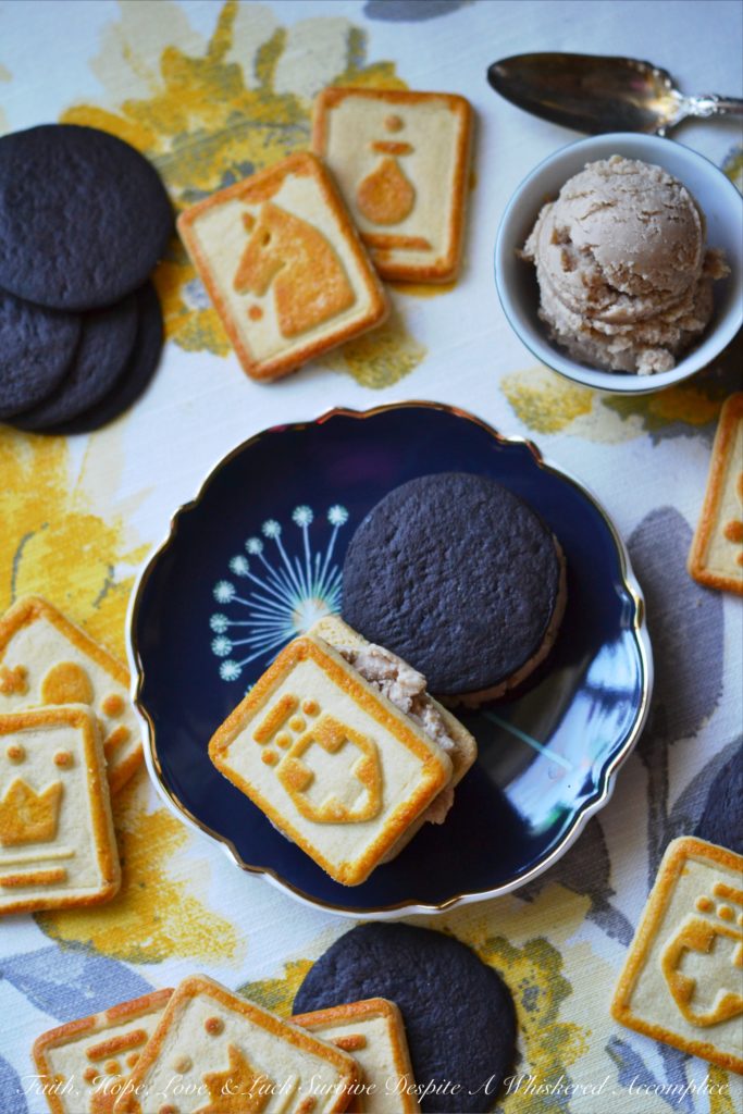 Frozen Peanut Butter & Jelly Cookie Sandwiches - All you need to make these frozen peanut butter and jelly cookie sandwiches are a few of your favorite homemade or store-bought cookies and some homemade peanut butter and jelly ice cream. And, since the ice cream only requires heavy whipping cream, peanut butter, and jelly, you'll be able to make these ice cream sandwiches whenever the mood strikes.