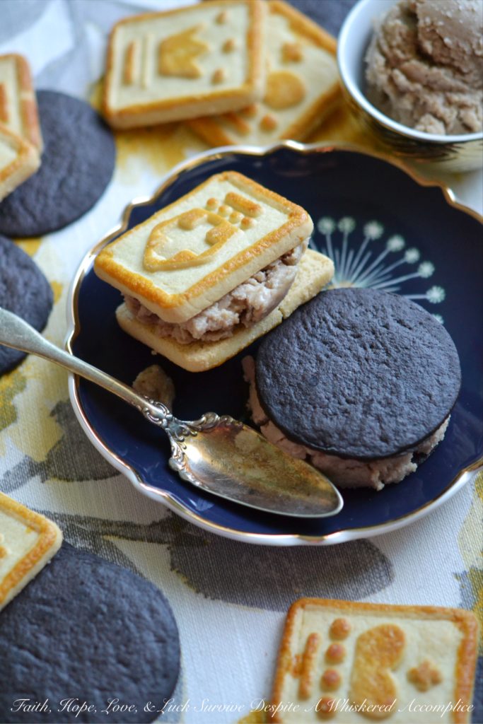 Frozen Peanut Butter & Jelly Cookie Sandwiches - All you need to make these frozen peanut butter and jelly cookie sandwiches are a few of your favorite homemade or store-bought cookies and some homemade peanut butter and jelly ice cream. And, since the ice cream only requires heavy whipping cream, peanut butter, and jelly, you'll be able to make these ice cream sandwiches whenever the mood strikes.