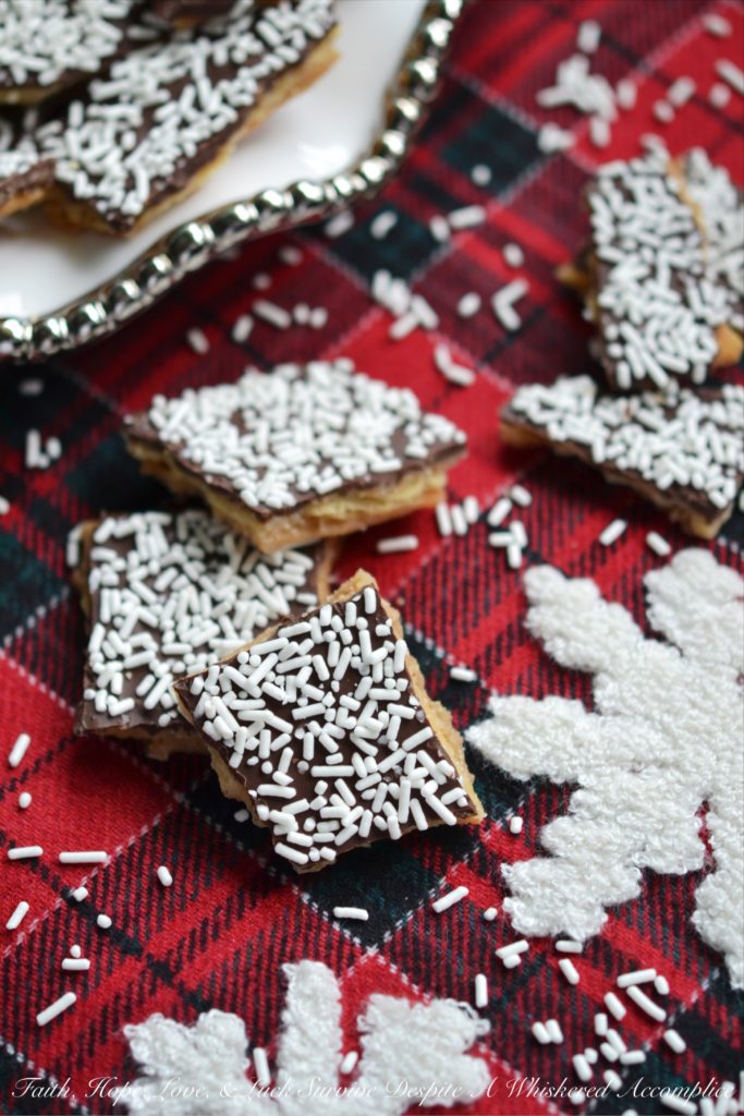 Special Winter Cracker Candy - This isn’t just any sweet treat; it’s a delightful winter cracker candy that’s both simple to make and super addictive. Picture a crispy, toffee-like cracker base smothered in rich, melted semi-sweet chocolate and showered with a dusting of white candy sprinkles for a fun, festive touch. Whether you’re celebrating a cozy snow day or just want a quick and easy dessert that will wow your friends and family, this cracker candy is sure to be a hit.