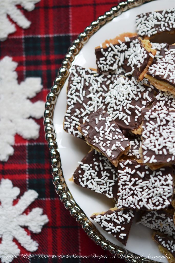 Special Winter Cracker Candy - This isn’t just any sweet treat; it’s a delightful winter cracker candy that’s both simple to make and super addictive. Picture a crispy, toffee-like cracker base smothered in rich, melted semi-sweet chocolate and showered with a dusting of white candy sprinkles for a fun, festive touch. Whether you’re celebrating a cozy snow day or just want a quick and easy dessert that will wow your friends and family, this cracker candy is sure to be a hit.