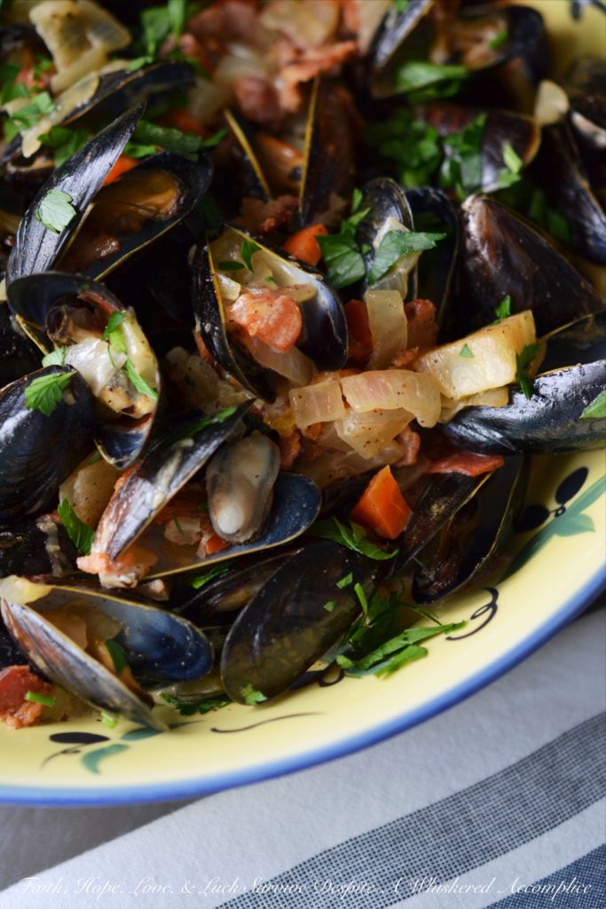 Drunken Irish Mussels - These boozy Irish whiskey mussels are inexpensive, easy to trash up with goodies, and extremely quick to make. Just add bread or some pasta and you’ve got a meal fit for a queen, king, or even an annoying little leprechaun who has no intention of sharing his pot o’ gold.