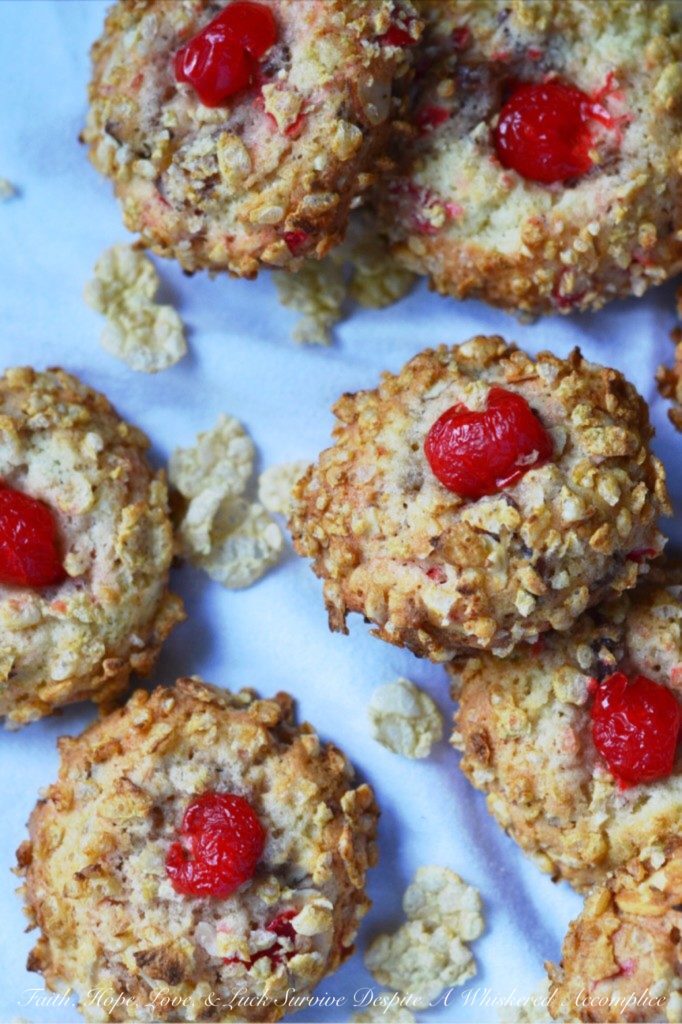 The best things happen when you combine Doctor Who, Weeping Angels, boozy cherries, breakfast cereal, and cookie ingredients to make Cherry Don't Blinks.