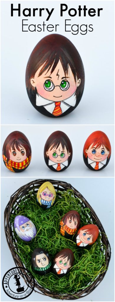 How to Paint Harry Potter Easter Eggs - Adventure in a Box
