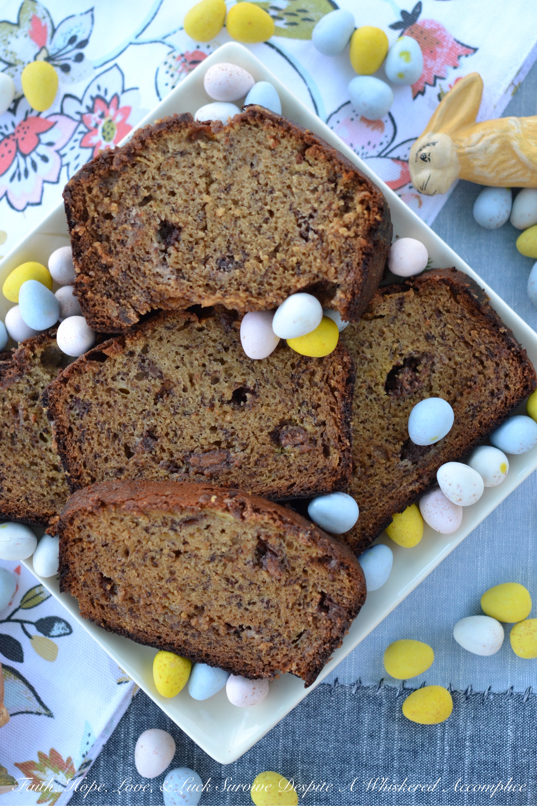 Cadbury Mini Egg Banana Bread