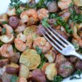 Sheet Pan Chipotle Lime Shrimp Bake - Red potatoes, asparagus, broccolini, and shrimp transform into the perfect sheet pan meal with the addition of chipotle, lime juice, and melted butter. This seafood dinner is great for when you have company on a busy evening because it tastes amazing but takes very little effort to throw together. You can use asparagus, broccolini, or a mix of the two. It’s all about what's available for a decent price.