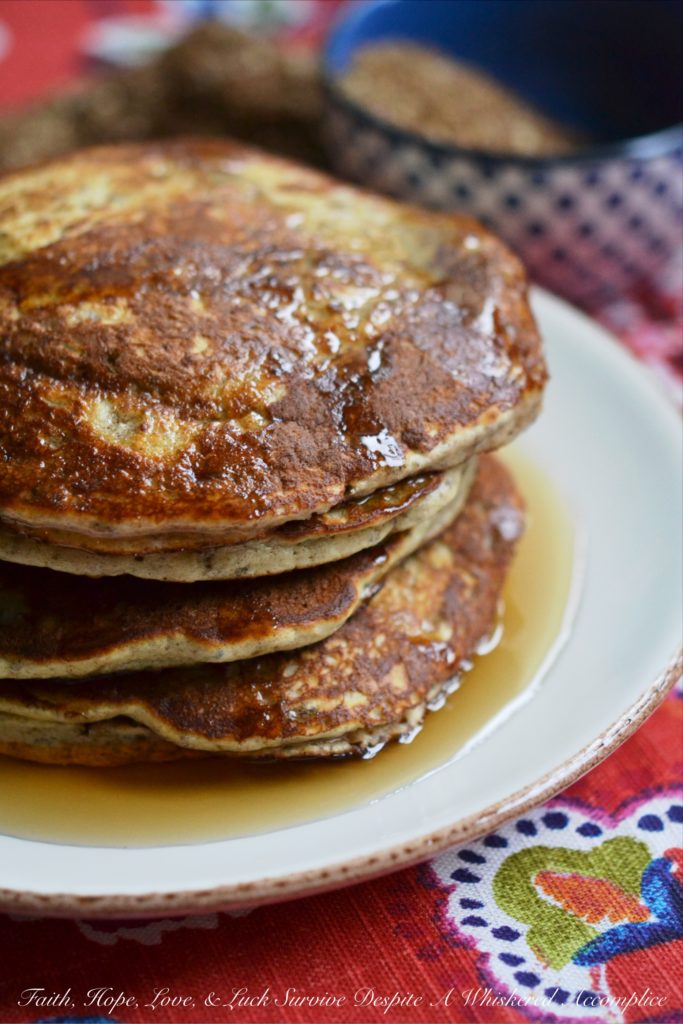 Healthier flavor-filled pancakes are only a few ingredients away with this simple and nutritious small batch Saturday pancake recipe.