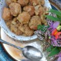 Looking for a party meatball that's a little bit healthier? Try these ground turkey and apple butter crockpot meatballs to lighten things up.