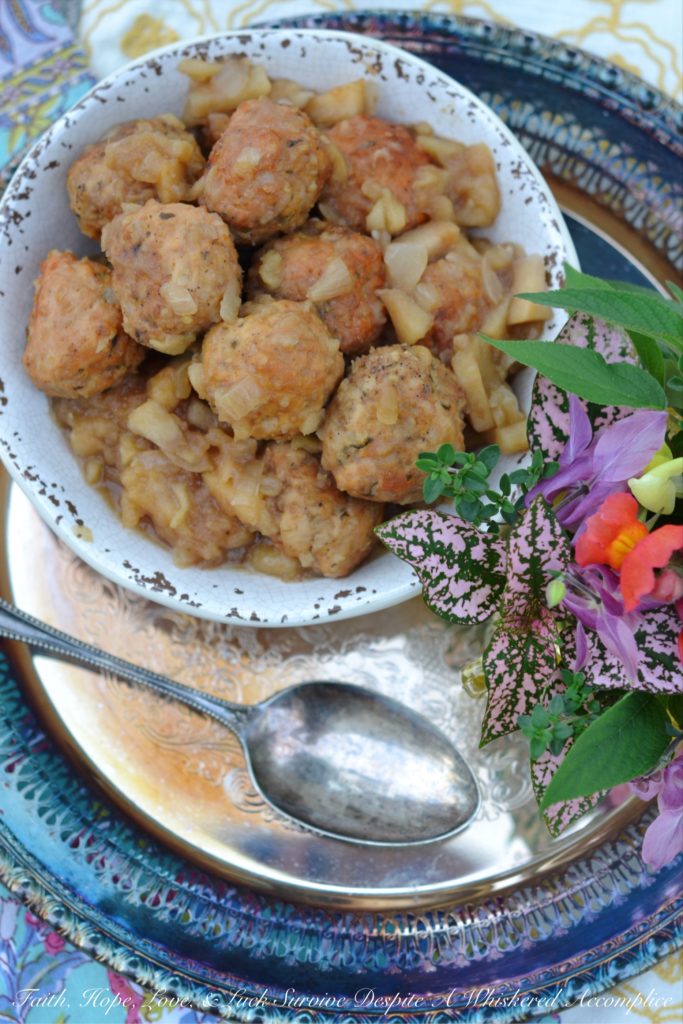 Looking for a party meatball that's a little bit healthier? Try these ground turkey and apple butter crockpot meatballs to lighten things up.