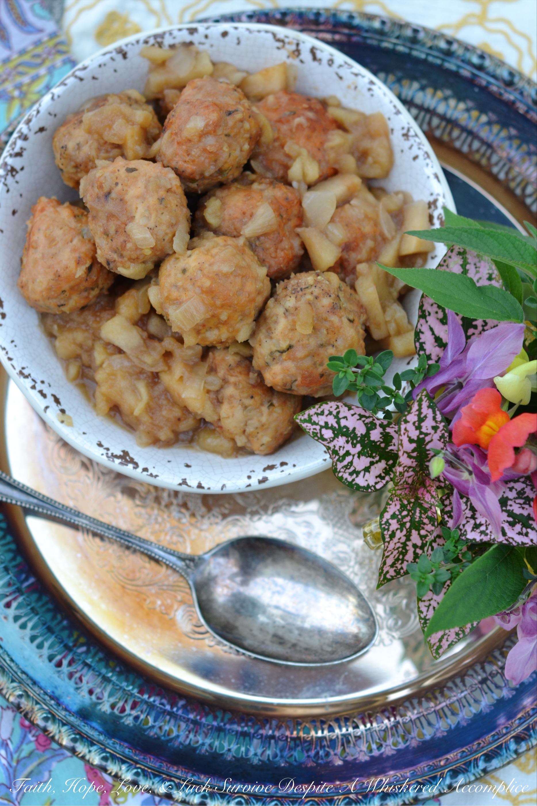 Apple Butter Crockpot Turkey Meatballs