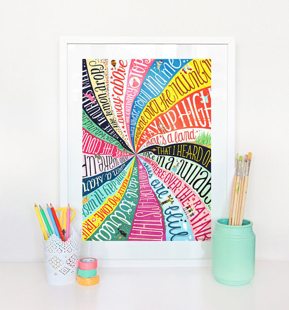 Over the Rainbow - Etsy - DrawMeASong