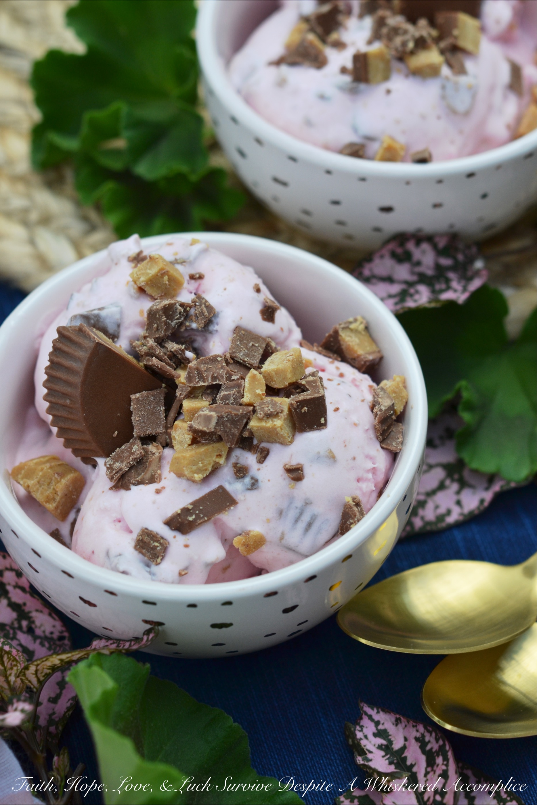 Strawberry Sauce Reese’s Ice Cream