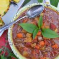 Crockpot Pineapple Sweet Italian Sausage Chili - Pineapple is the unexpected secret ingredient in this crockpot chili made with sweet Italian sausage. The fresh pineapple adds a subtle sweetness that is perfectly balanced with the spiciness of the Italian sausage. With its unique combination of sweet and savory flavors, this crockpot chili is a refreshing alternative to traditional chili.