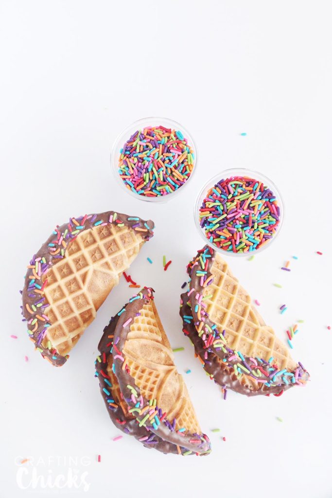 Make Your Own Choco Taco Shells - Crafting Chicks