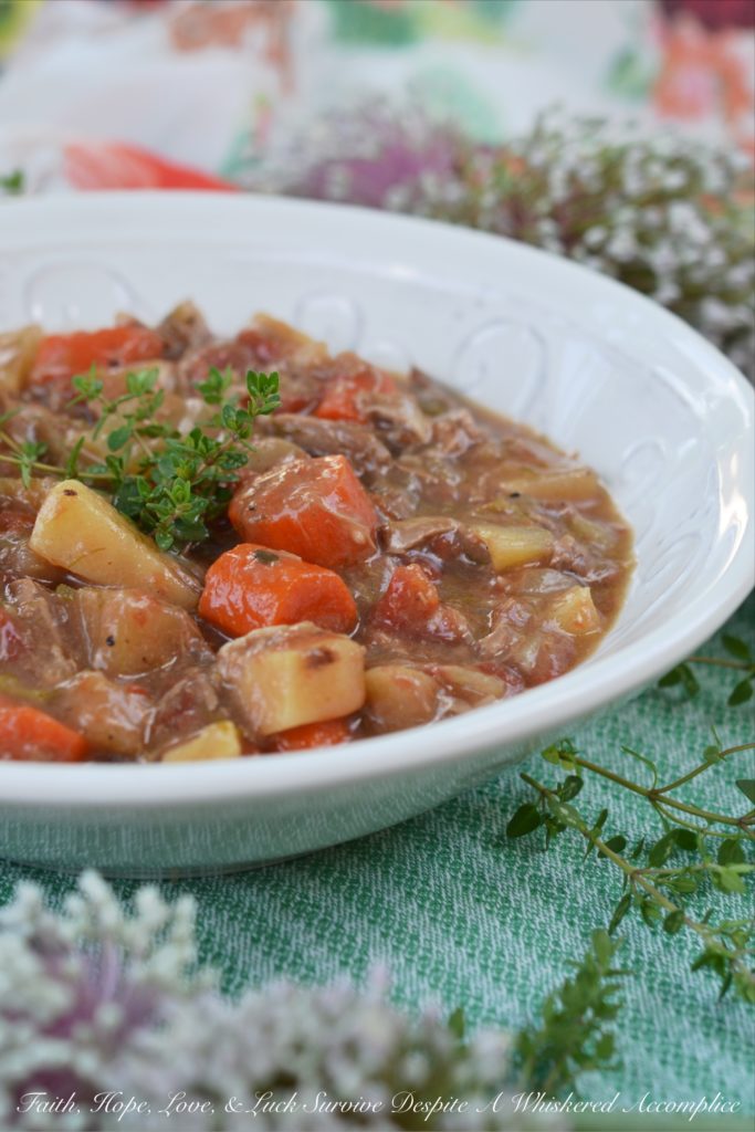 Lamb & Root Vegetable English Stew - Beef stew gets all the love, but this crockpot recipe allows lamb a chance to strut its stuff for once. This is a full-on, slow-cooked English-style lamb stew situation, starring tender lamb loin chops, lots of fresh thyme, and a whole cast of root vegetables that soak up every bit of flavor. The real magic happens when you pour in a can or bottle of stout beer, which turns the stew's gravy into something so rich and velvety, you’ll want to eat it by the spoonful. If you’ve been looking for the ultimate alternative to beef stew, your search ends here.