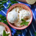 Golden Oreo Peach Cobbler Ice Cream - This summer, instead of turning the oven on to make a peach cobbler and heating up the entire house, make this peach cobbler ice cream instead. Golden Oreo cookies are the secret to this no-bake peach cobbler dessert. It's the perfect summer treat and a great excuse to buy cookies and peaches the next time you're at the market.
