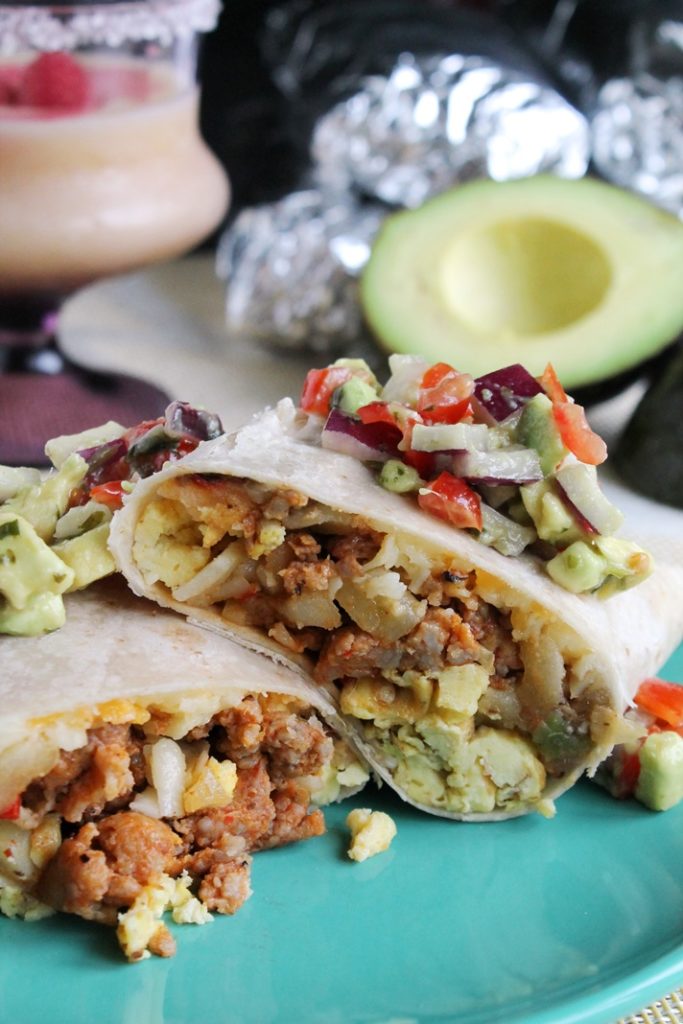 Chorizo Breakfast Burritos - The Spiffy Cookie