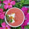 Refreshing Watermelon and Basil Summer Soup - When summer cranks up the heat, it's easy to look for any excuse to eat something cold and refreshing. This refreshing watermelon and basil soup uses fresh garden basil and juicy watermelon, along with a sprinkle of feta and a drizzle of olive oil, to create a simple yet delicious summer soup. You'll be genuinely surprised by this chilled soup's sweet-and-salty combo. It’s the kind of soup that's perfect for a sweltering summer afternoon or evening.