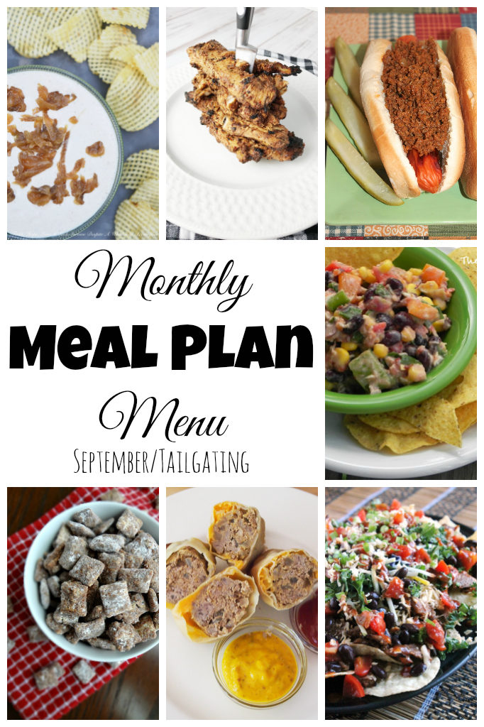 This month's Monthly Meal Plan is all about tailgating on big game days. Pull up a chair, throw on your favorite team's colors, and let's snack.