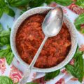 Crushed Tomato Sauce with Sun-Dried Tomatoes - Canned crushed tomatoes, fresh basil, and sun-dried tomatoes help make this homemade tomato sauce taste like it almost came straight out of the garden.