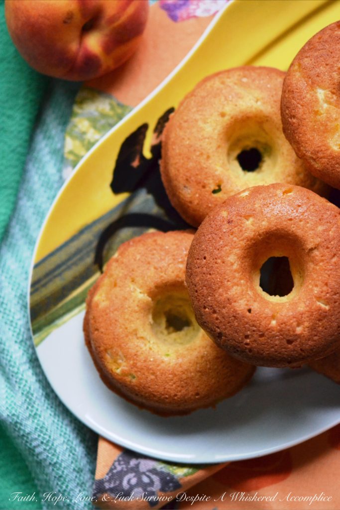 Jalapeño and Peach Cornbread Dinner Donuts - Donuts aren't just for breakfast anymore. Diced jalapeño and peaches make these cornbread dinner donuts a particularly delicious treat with just the right hint of sweet and spicy flavor. They're definitely worth trying out if you're looking for a unique and delicious dinner treat.