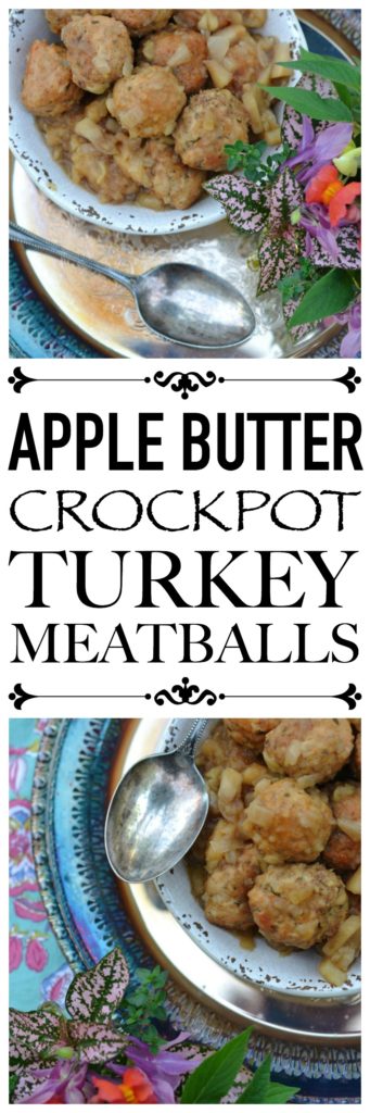 Looking for a party meatball that's a little bit healthier? Try these ground turkey and apple butter crockpot meatballs to lighten things up.