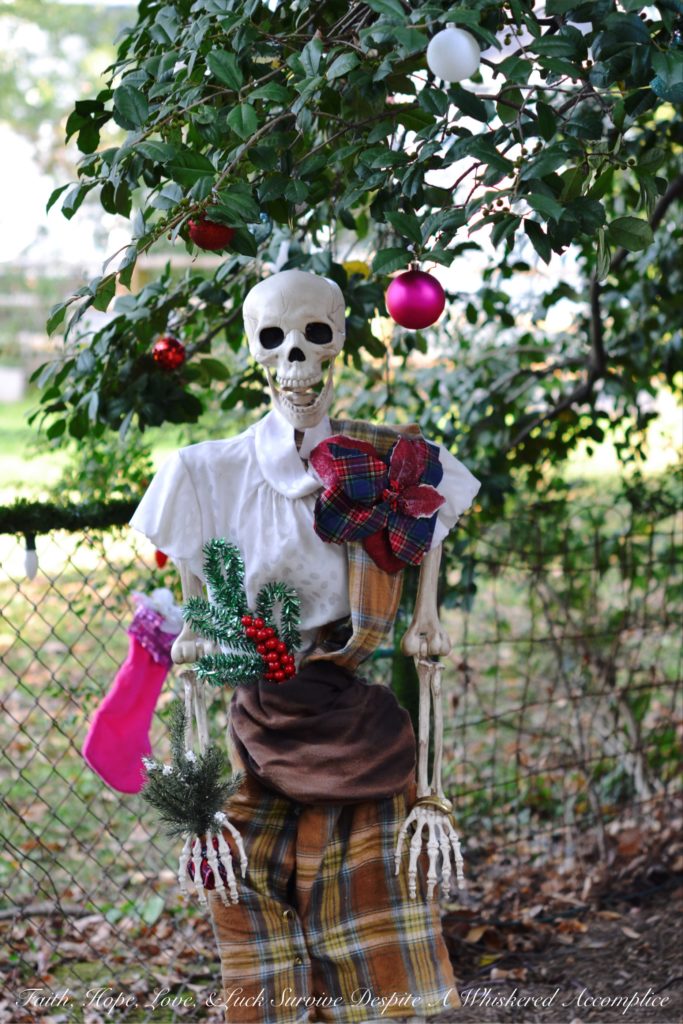 A look at The Historic Herndon Halloween House (Herndon, VA) 2017 "The Nightmare Before Christmas" themed Scottish Skeleton Clan Army.