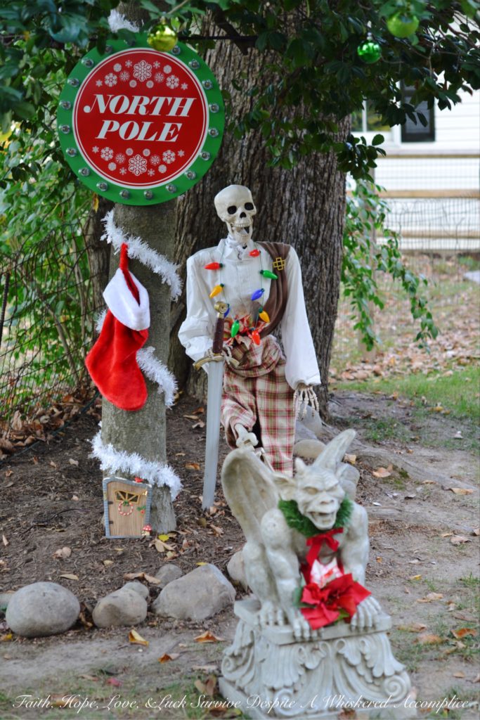 A look at The Historic Herndon Halloween House (Herndon, VA) 2017 "The Nightmare Before Christmas" themed Scottish Skeleton Clan Army.