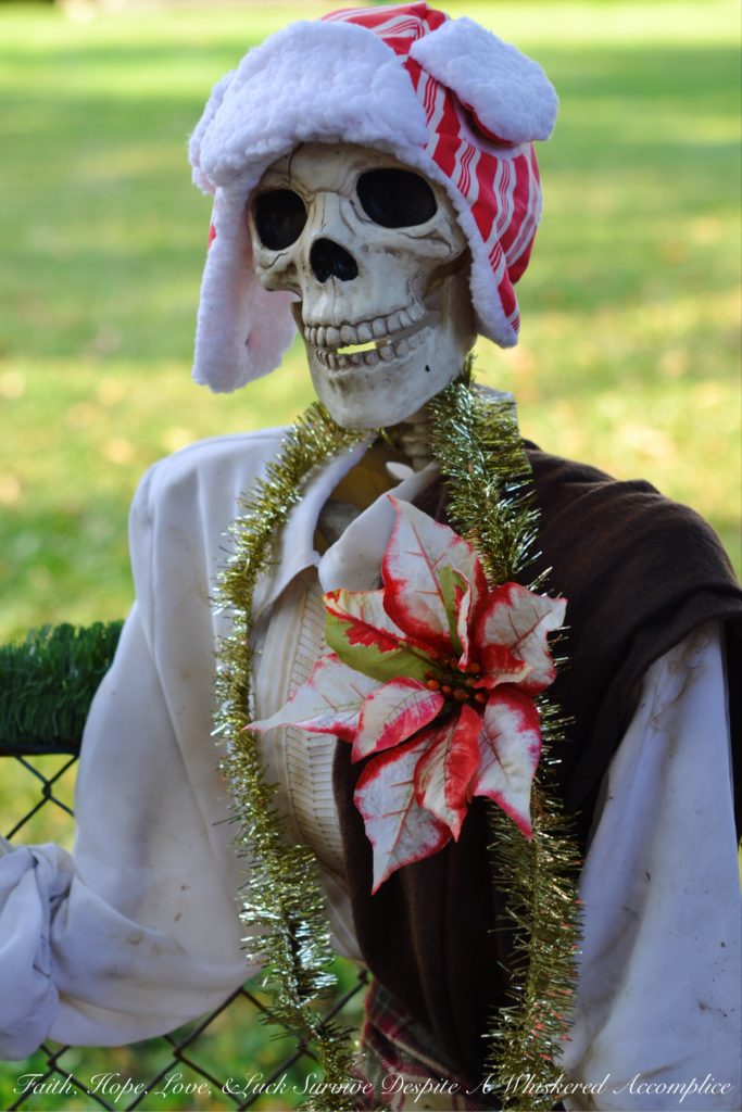 A look at The Historic Herndon Halloween House (Herndon, VA) 2017 "The Nightmare Before Christmas" themed Scottish Skeleton Clan Army.