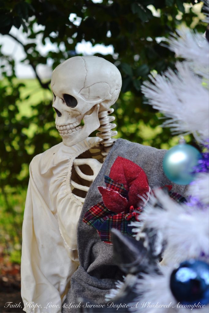 A look at The Historic Herndon Halloween House (Herndon, VA) 2017 "The Nightmare Before Christmas" themed Scottish Skeleton Clan Army.