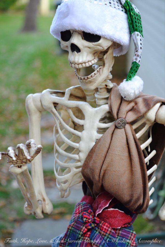 A look at The Historic Herndon Halloween House (Herndon, VA) 2017 "The Nightmare Before Christmas" themed Scottish Skeleton Clan Army.